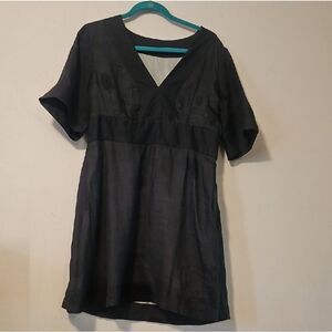 Banana Republic Elegant Black V-Neck  Dress 12